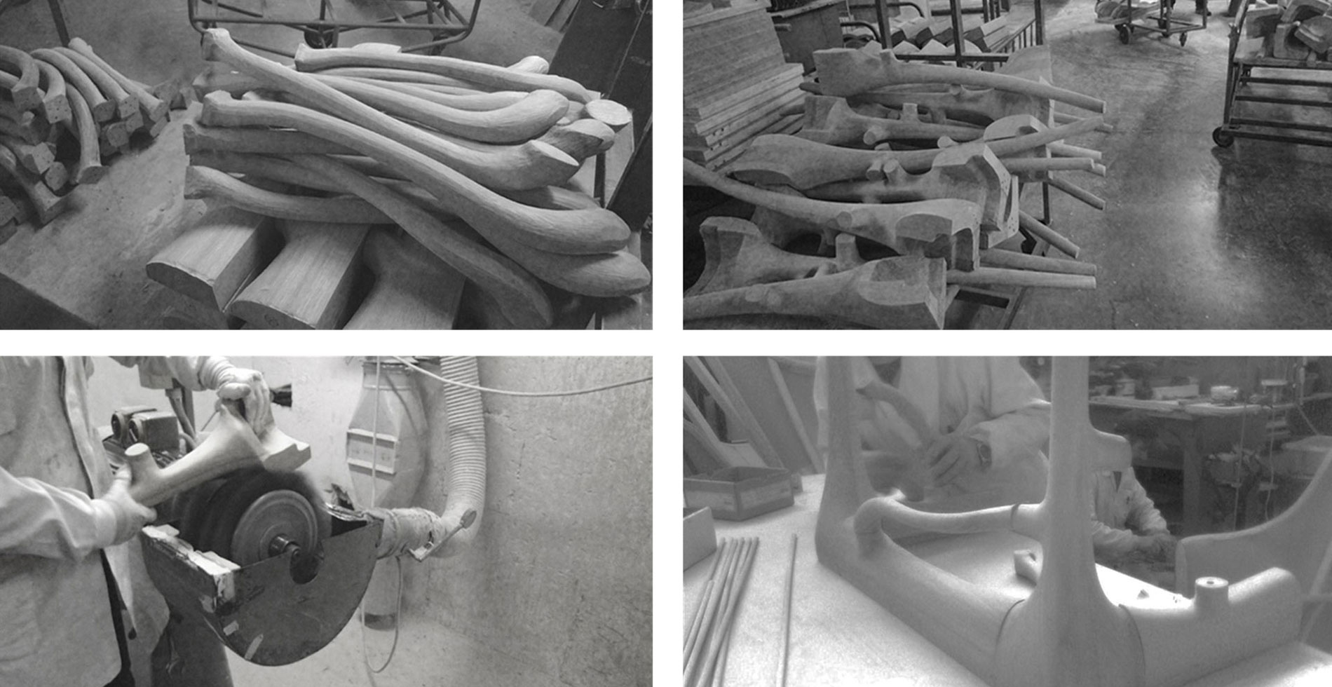 Ergo - Lavorazione artigianale Struttura sottolavabo fatta di legno massello di iroko | Design by Antonio Pascale per Galassia
