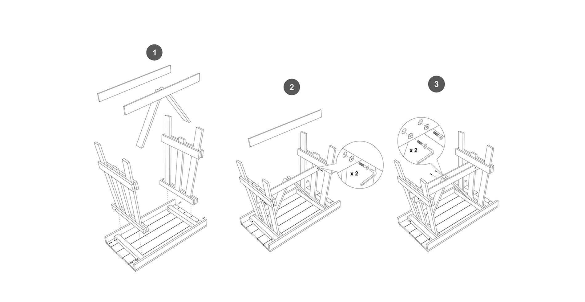 PLUSDESIGN Undersink structure made of larch solid wood Instructions to set up | Design by Antonio Pascale for Galassia