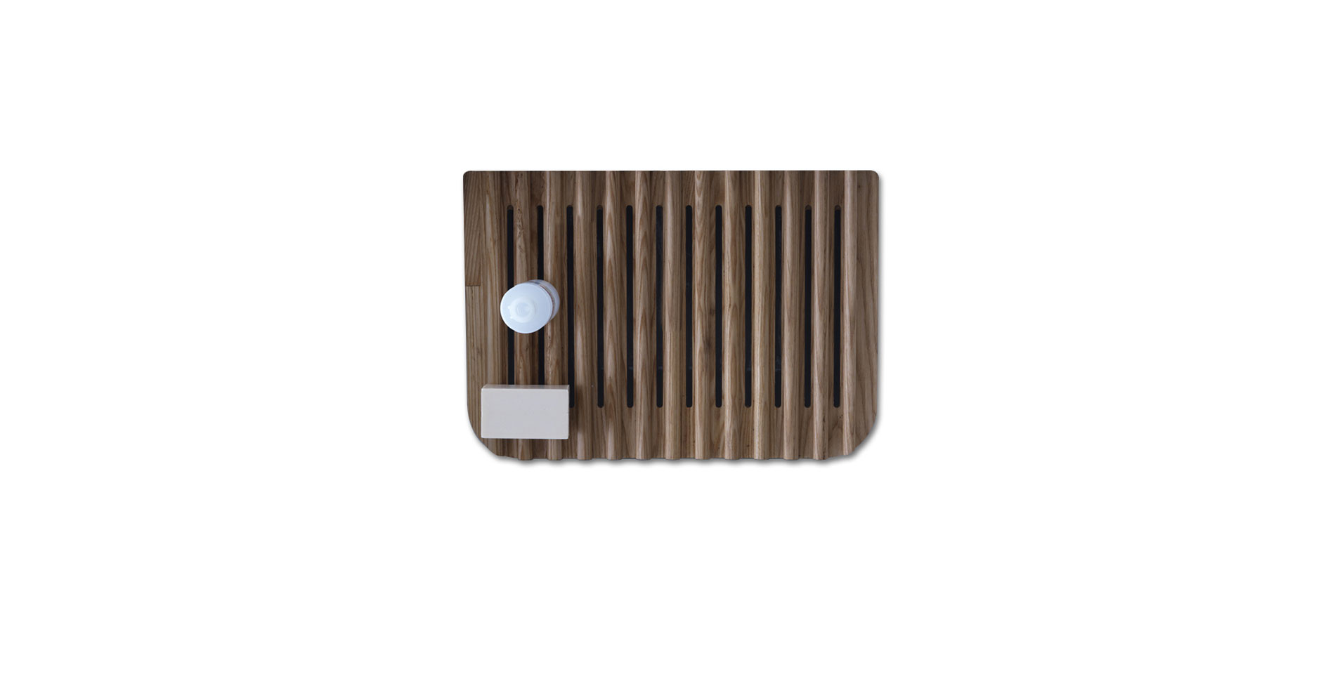 Bathroom deco - MEG11 - washbasin washboard of ash wood | IF Product Design Award 2012| Design by Antonio Pascale for Galassia